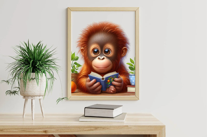 Cute Orangutan Clipart Bundle - CraftNest - Digital Crafting and Art