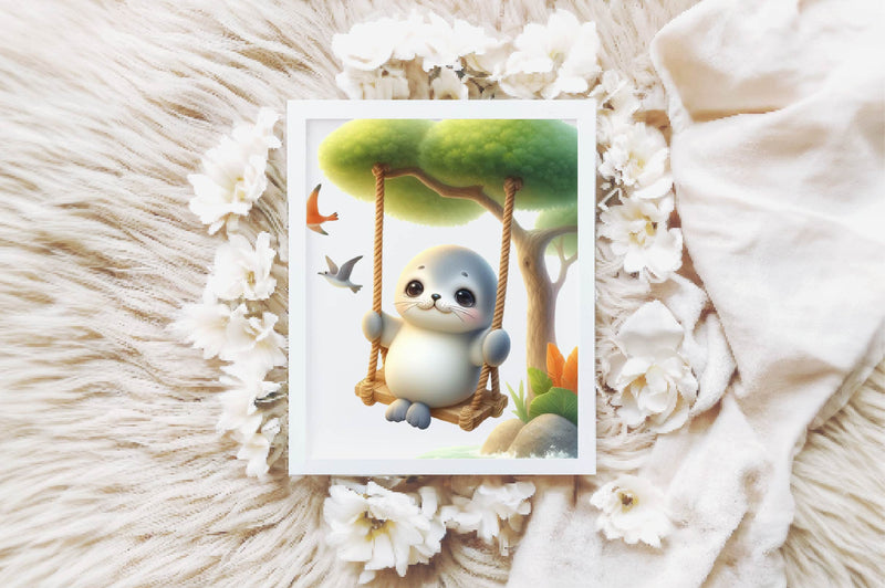 Cute Spring Seals Clipart Bundle - CraftNest - Digital Crafting and Art