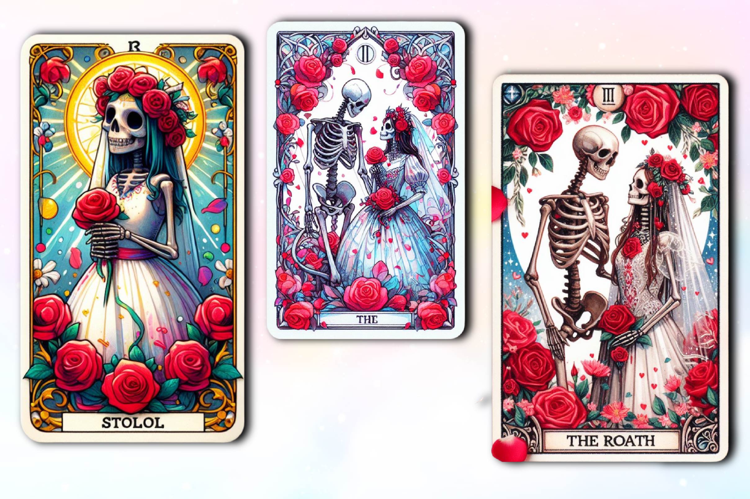 Gothic Wedding Tarot Card Clipart Bundle - CraftNest - Digital Crafting and Art