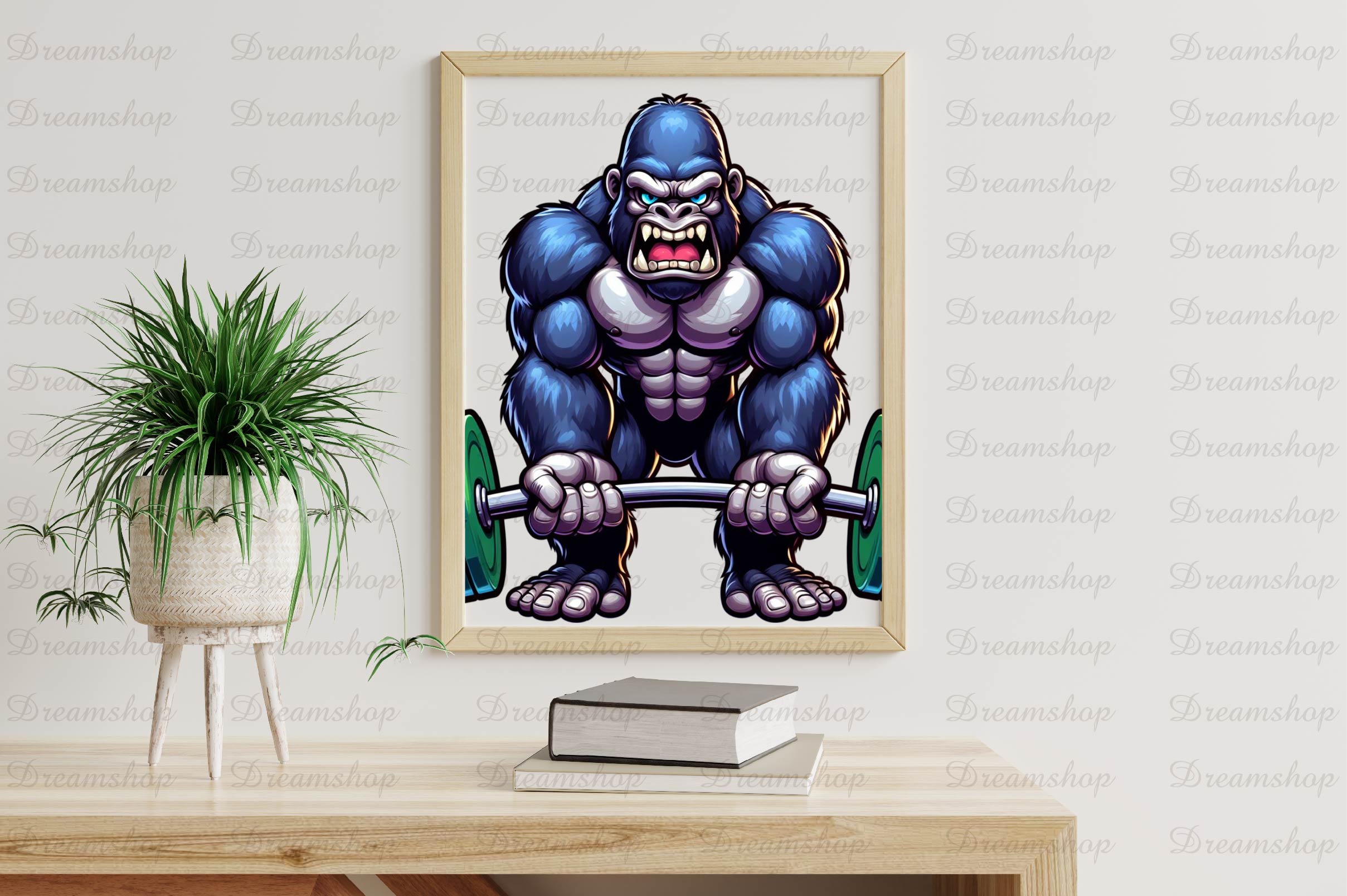 Heavy Weightlifting Gorilla Clipart Bundle - CraftNest - Digital Crafting and Art