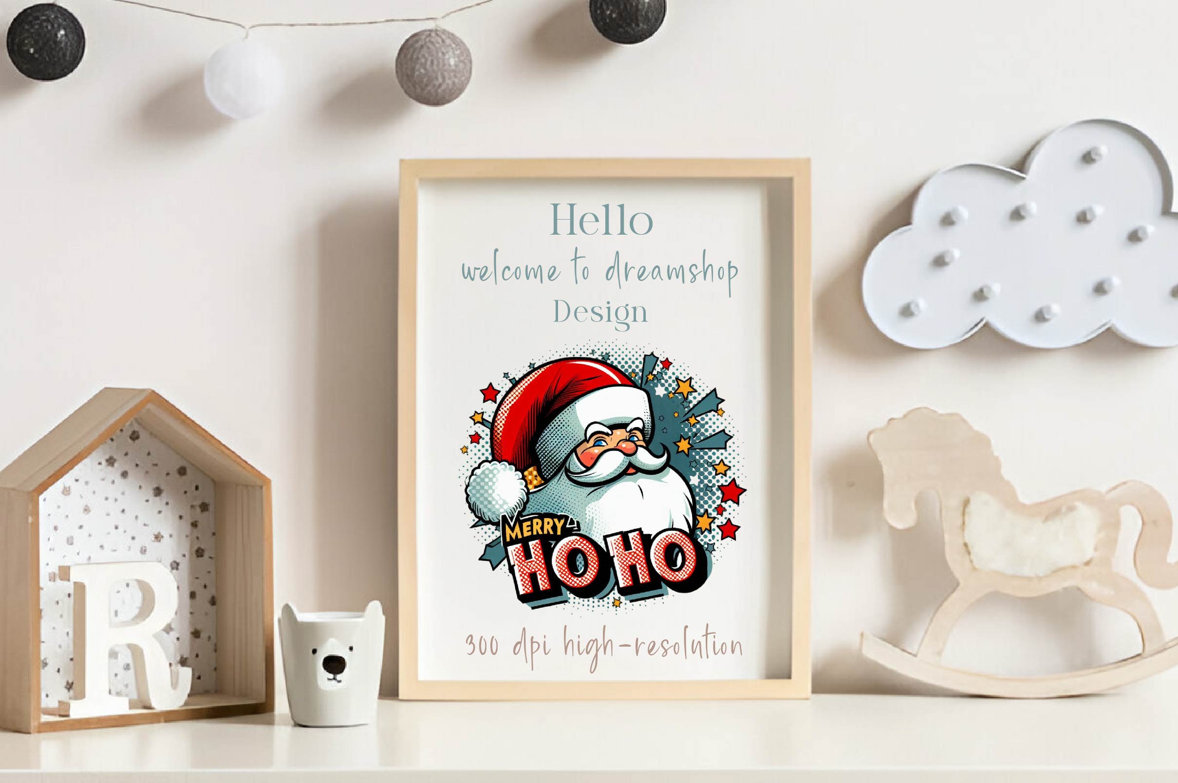 Retro Christmas Pop Art Clipart Bundle - CraftNest - Digital Crafting and Art