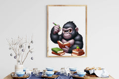 Animals Reading Book Clipart Bundle 1 - CraftNest - Digital Crafting and Art