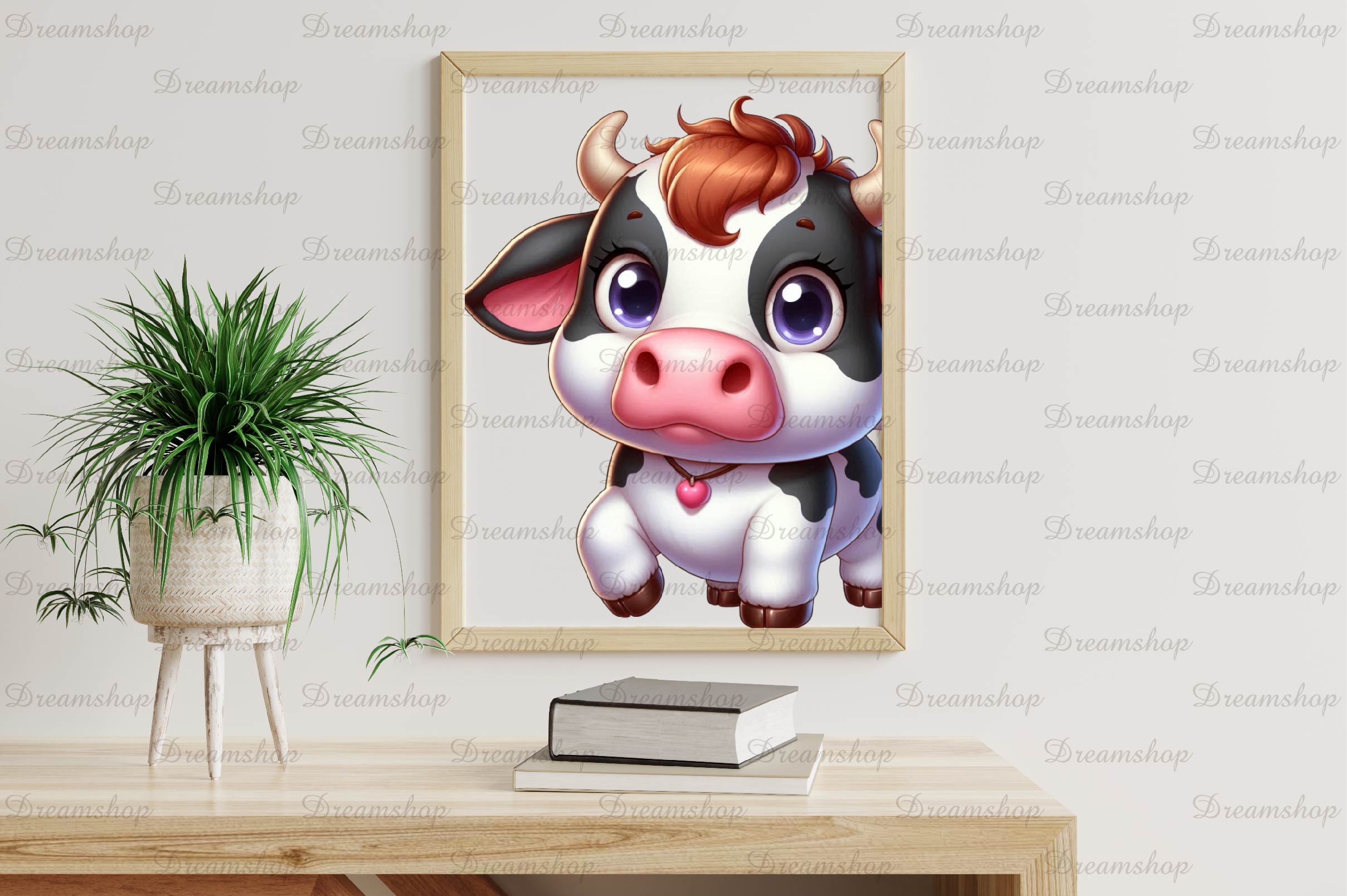 Cute Farm Cows Clipart Bundle - CraftNest - Digital Crafting and Art