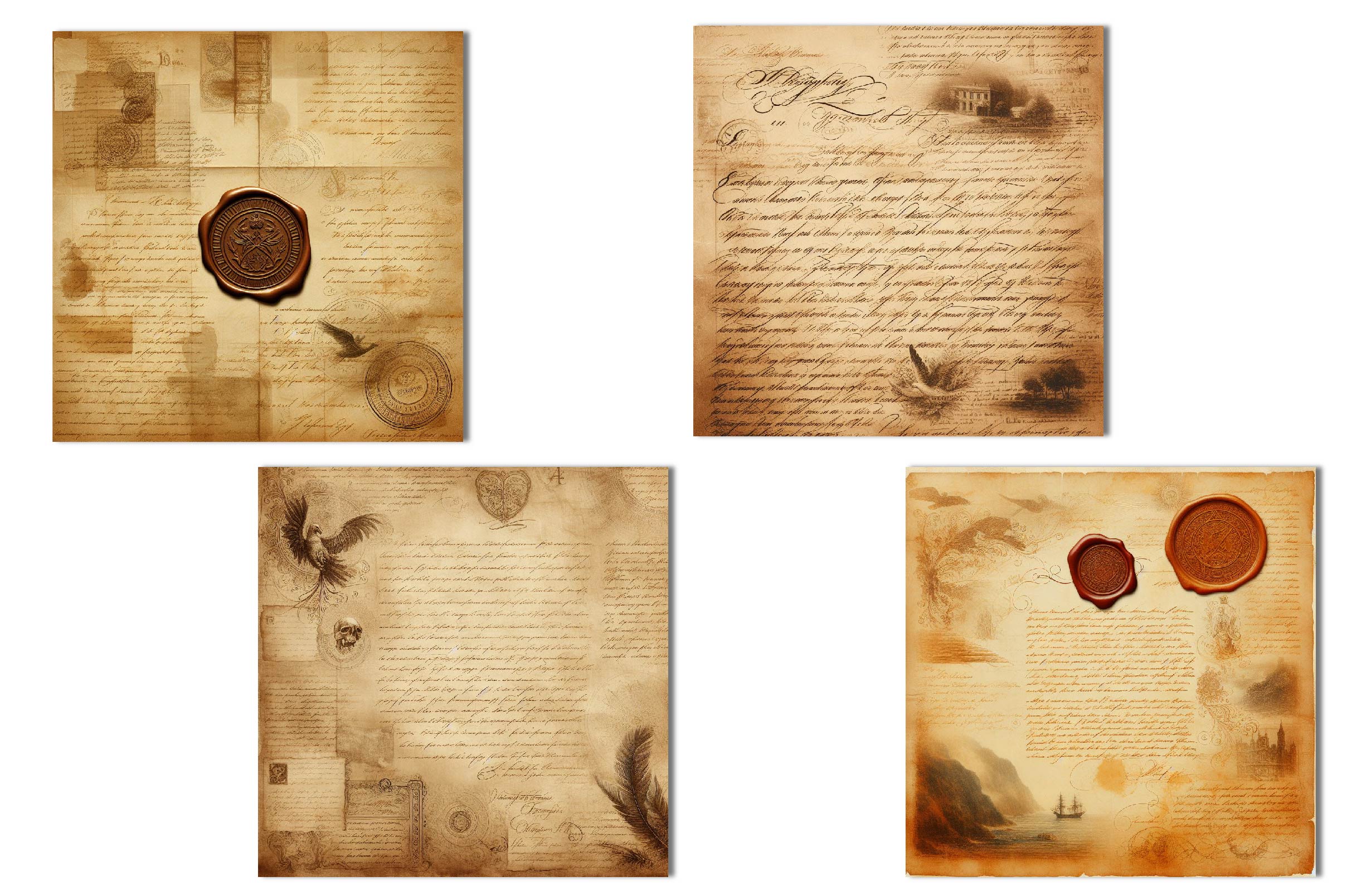 Old Letter Digital Paper Junk Journals - CraftNest - Digital Crafting and Art