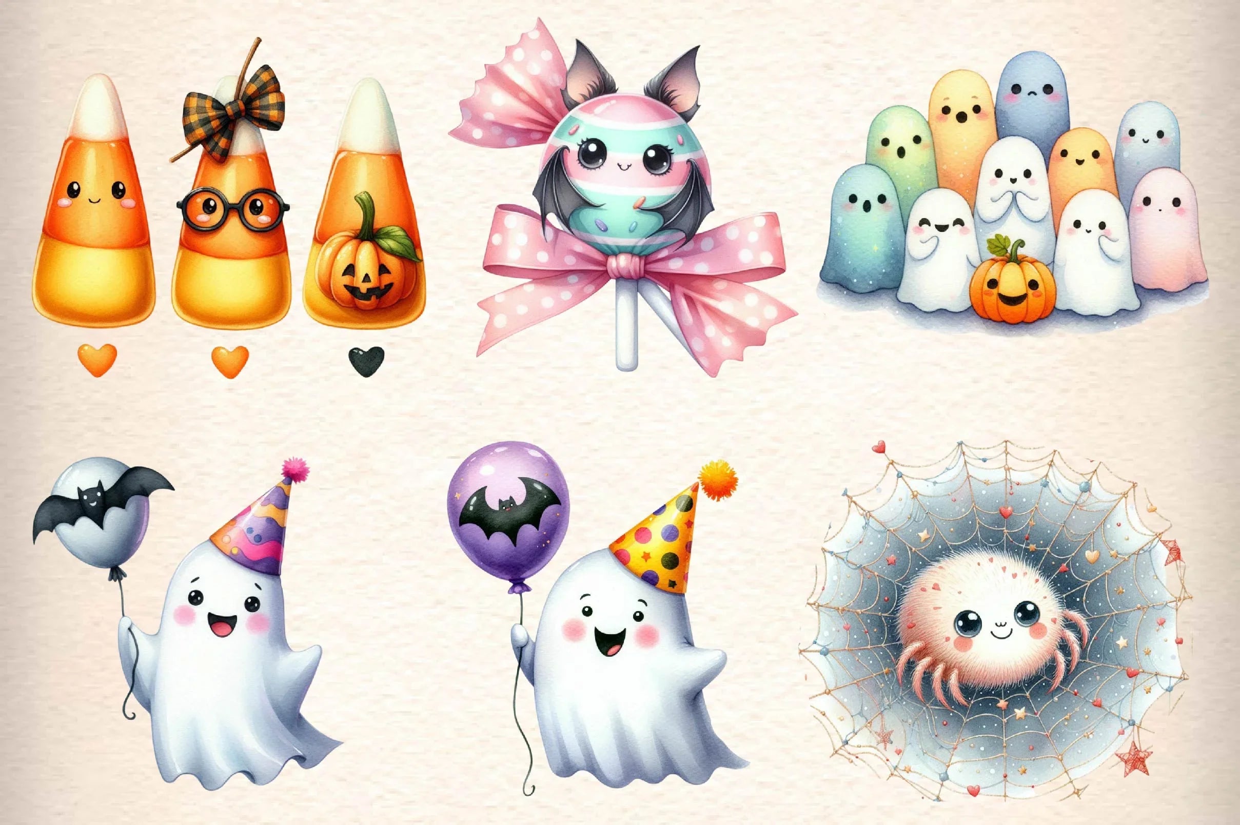 Cute Halloween Clipart Bundle - CraftNest - Digital Crafting and Art