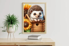 Sunflower Hedgehog Clipart Bundle - CraftNest - Digital Crafting and Art