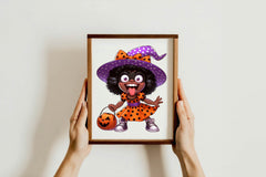 Black Girl Halloween Clipart Bundle - CraftNest - Digital Crafting and Art