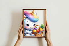 Cute Summer Unicorns Clipart Bundle 1 - CraftNest - Digital Crafting and Art