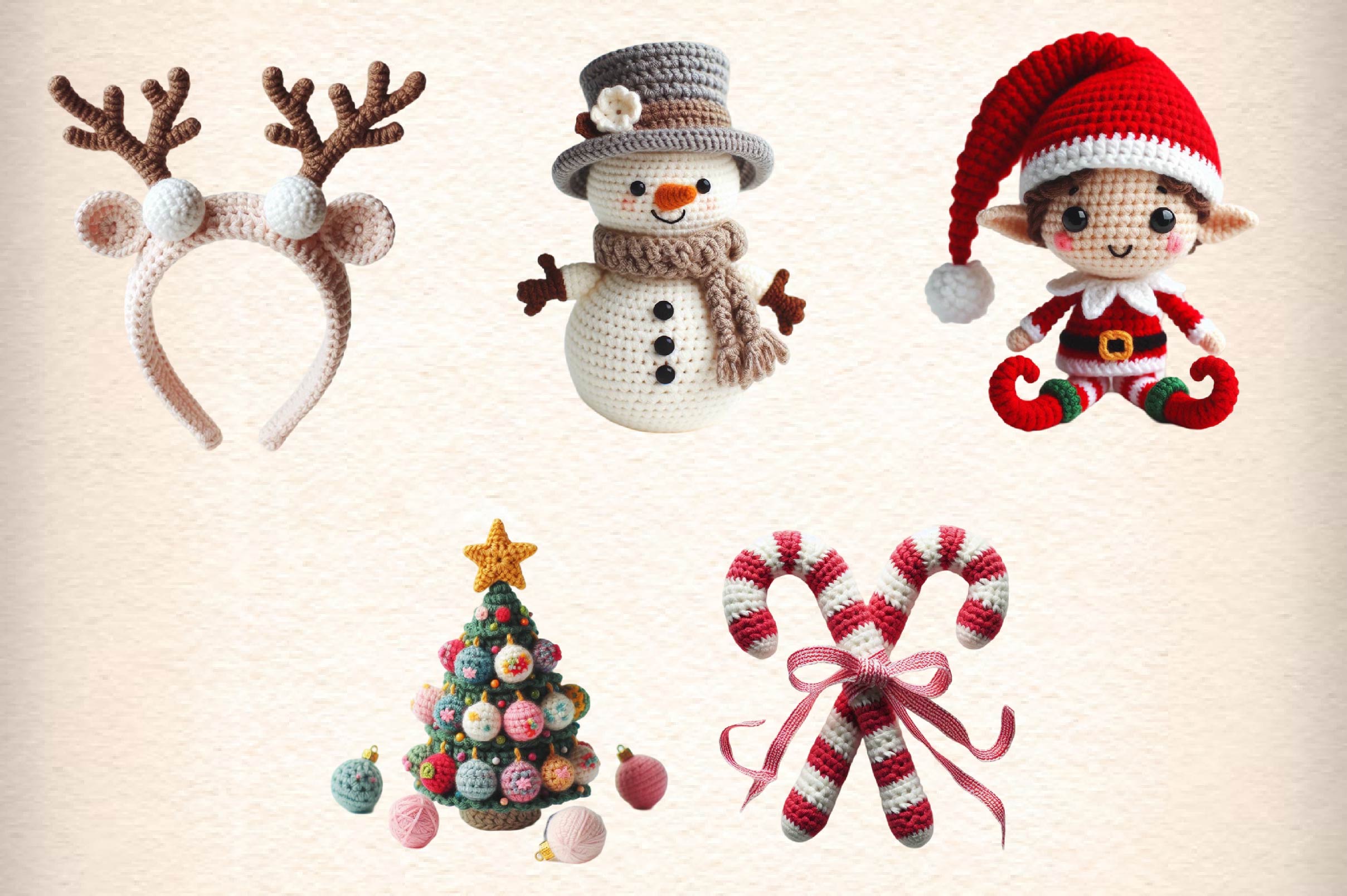 Crochet Christmas Clipart Bundle - CraftNest - Digital Crafting and Art