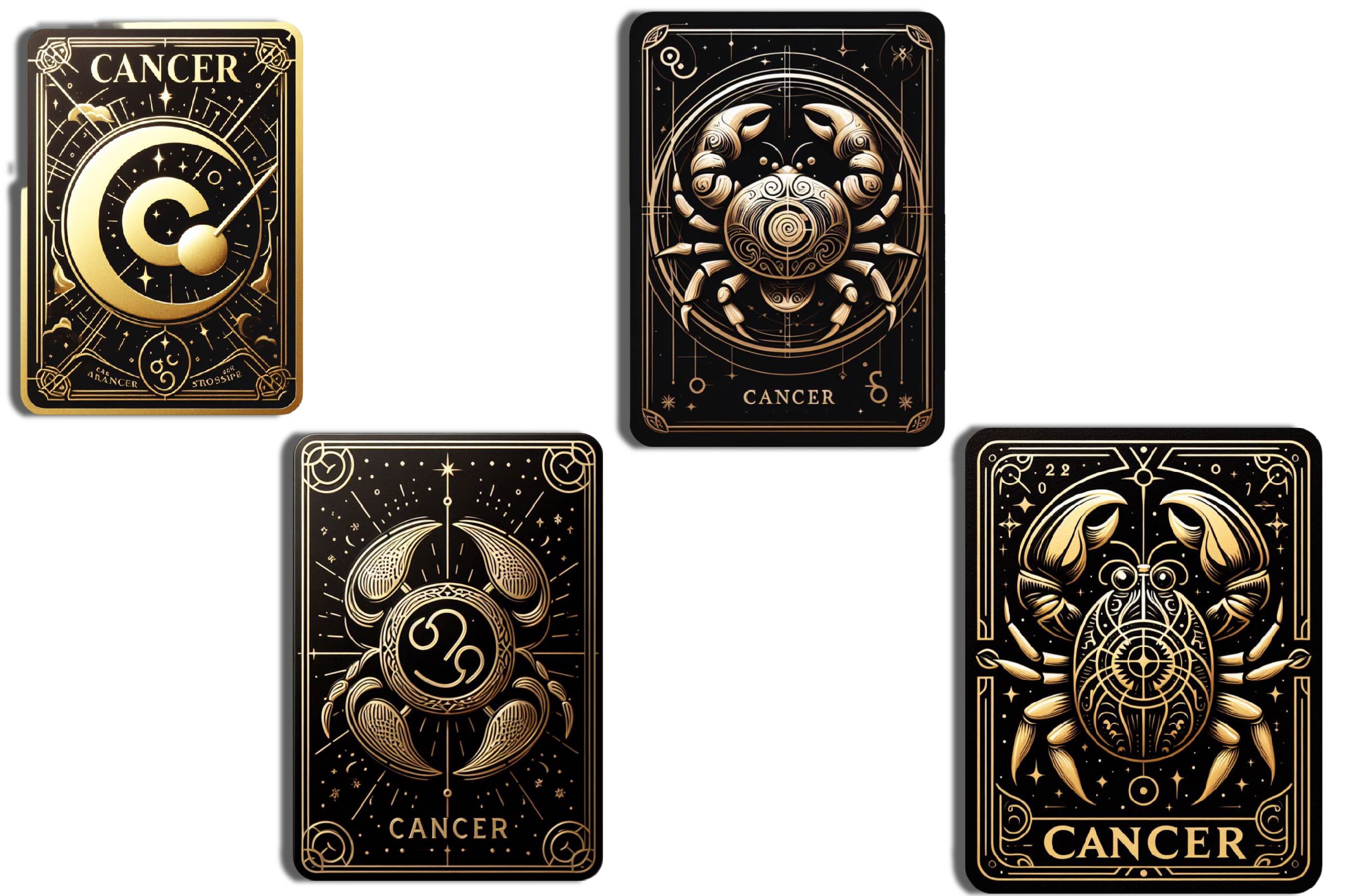 Cancer Zodiac Card Tarot Clipart Bundle - CraftNest - Digital Crafting and Art