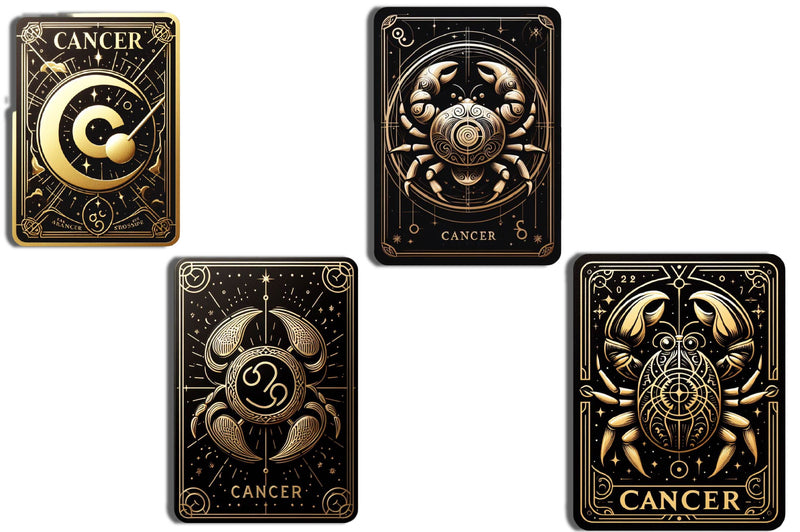 Cancer Zodiac Card Tarot Clipart Bundle - CraftNest - Digital Crafting and Art