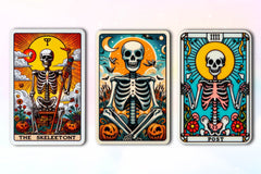 Funny Skeleton Tarot Card Clipart Bundle - CraftNest - Digital Crafting and Art