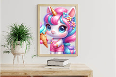 Cute Summer Unicorns Clipart Bundle - CraftNest - Digital Crafting and Art