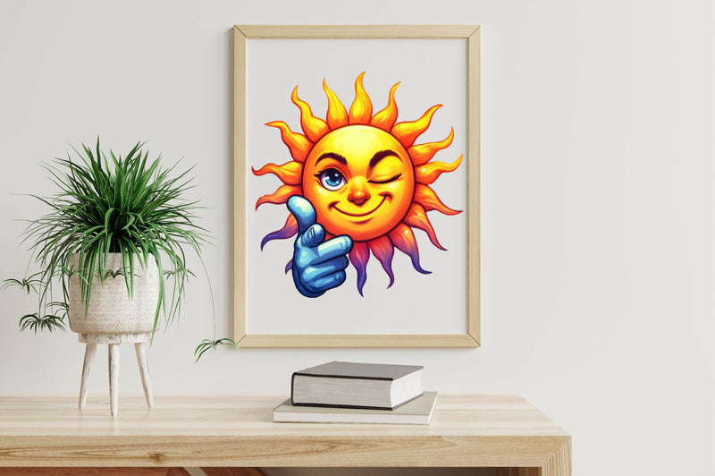 Summer Sun Cute Sun Clipart Bundle - CraftNest - Digital Crafting and Art