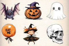 Vintage Halloween Clipart Bundle - CraftNest - Digital Crafting and Art