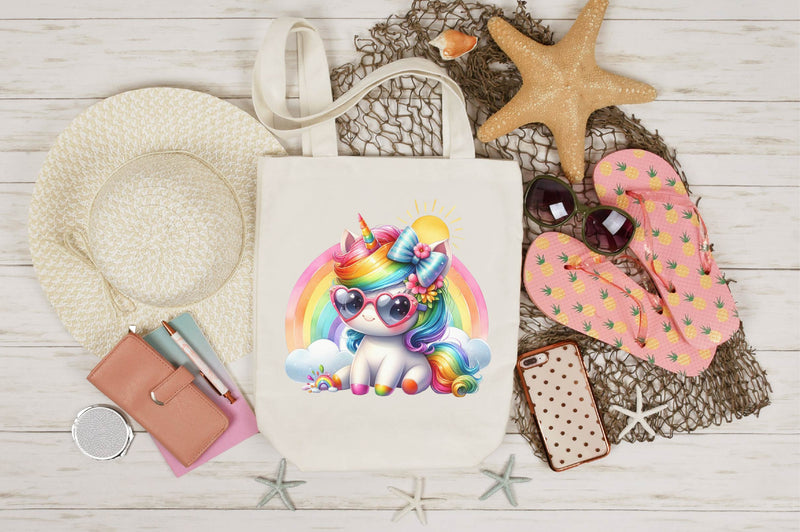 Cute Rainbow Unicorn Clipart Bundle - CraftNest - Digital Crafting and Art