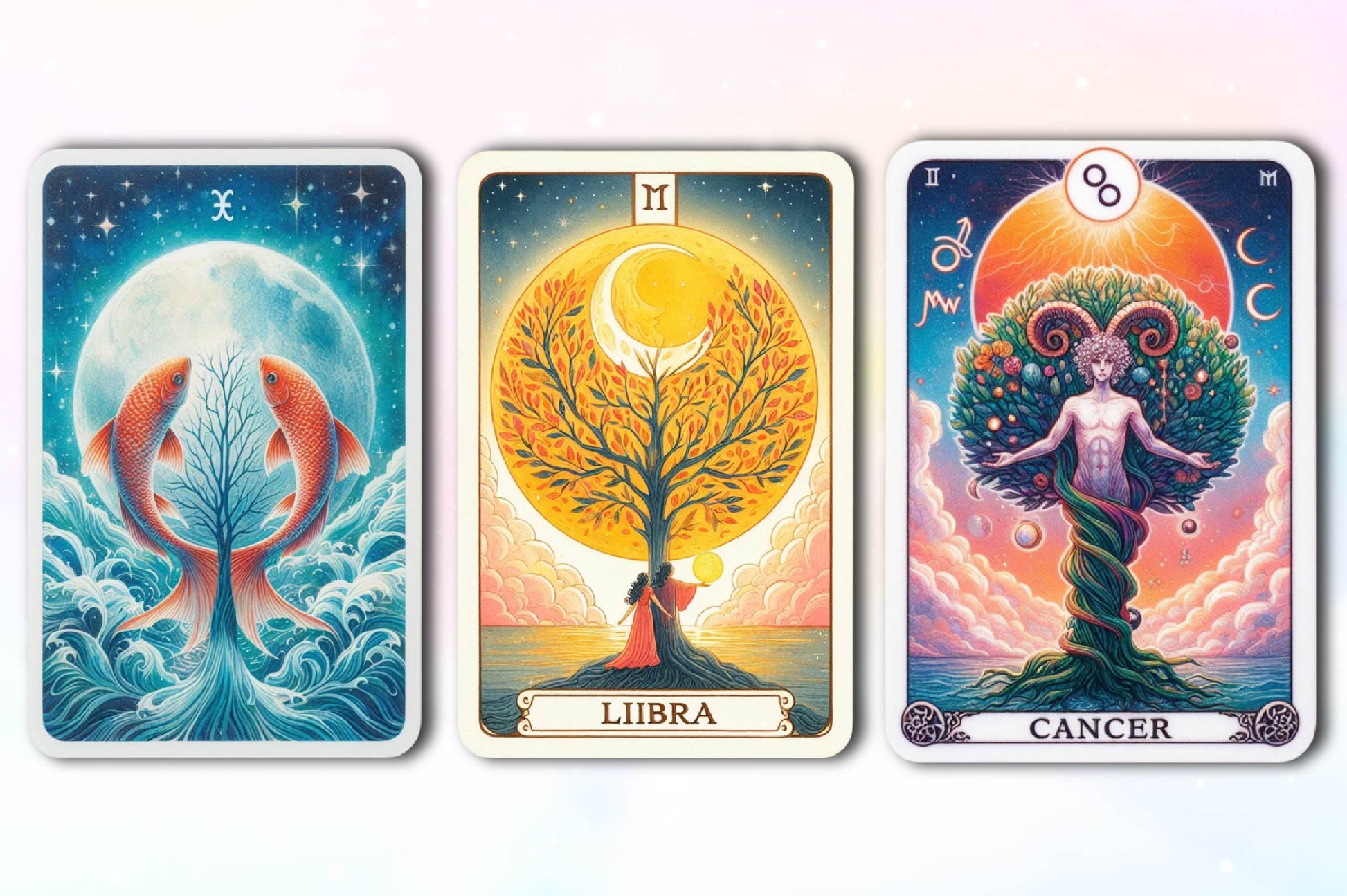 Zodiac Sign Tarot Cards Clipart Bundle - CraftNest - Digital Crafting and Art