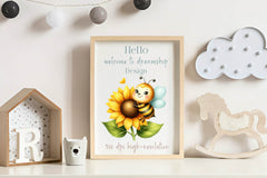 Bee Buzzing Sunflower Clipart Bundle - CraftNest - Digital Crafting and Art