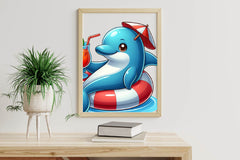 Summer Animals On Float Clipart Bundle - CraftNest - Digital Crafting and Art