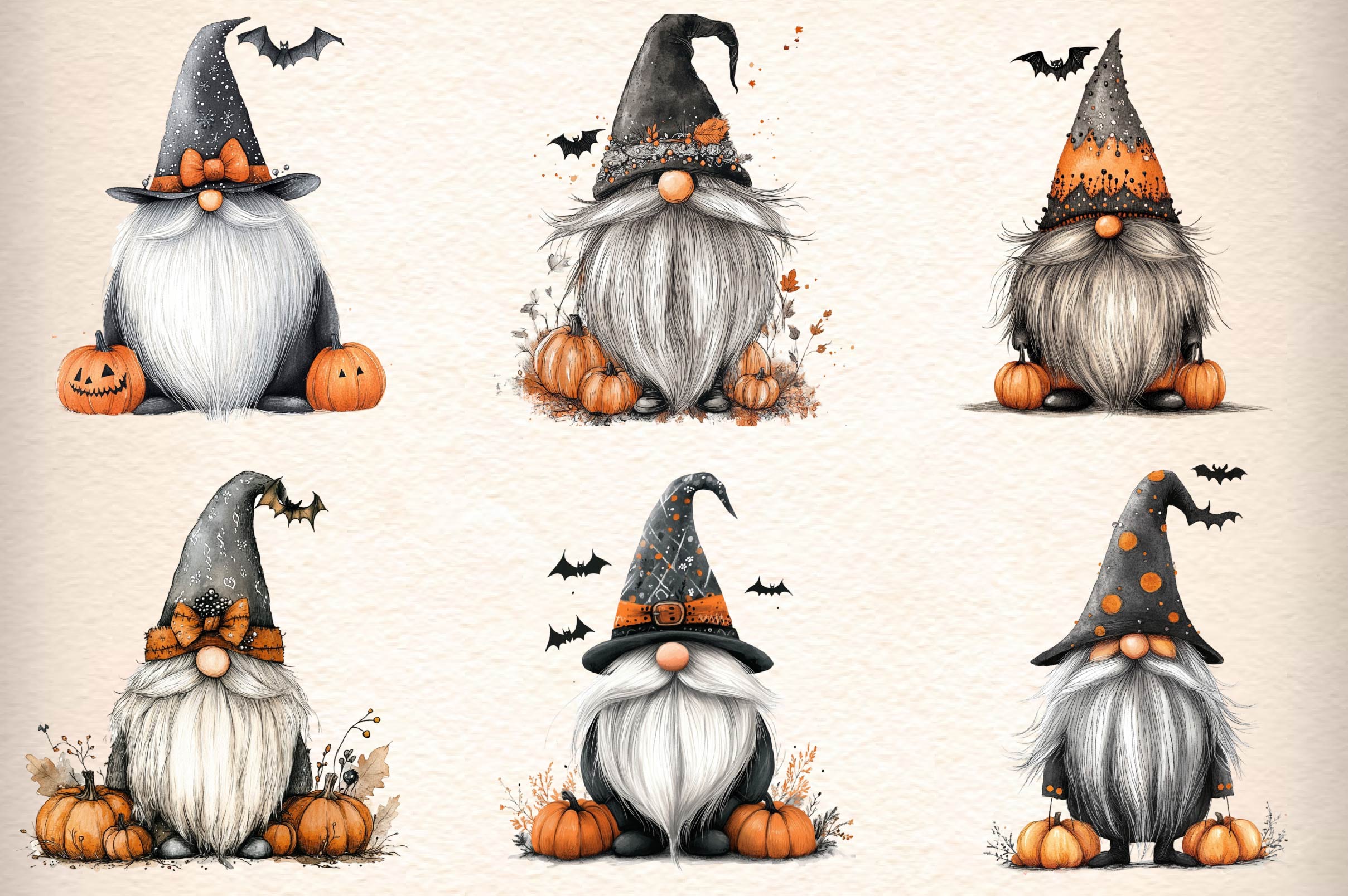 Autumn Gnome Clipart Bundle - CraftNest - Digital Crafting and Art