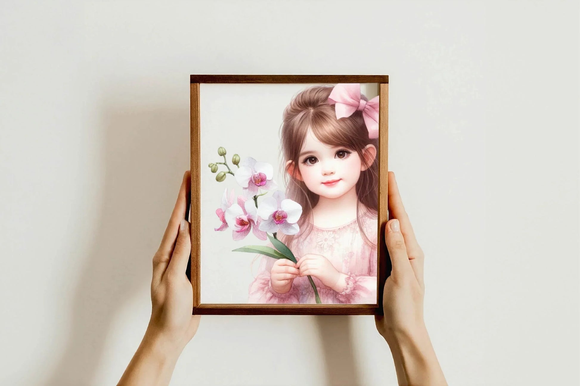Little Girl With Floral Clipart Bundle - CraftNest - Digital Crafting and Art