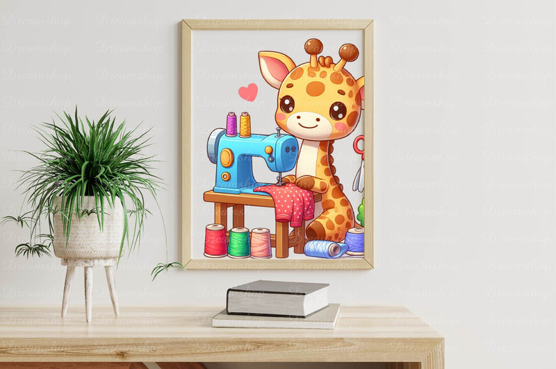 Cute Tailor Animals Clipart Bundle - CraftNest - Digital Crafting and Art