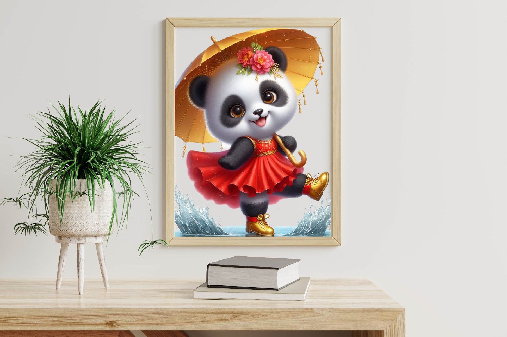 Panda Rainbow Umbrella Clipart Bundle - CraftNest - Digital Crafting and Art