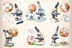 Microscope Ball Clipart Bundle - CraftNest - Digital Crafting and Art