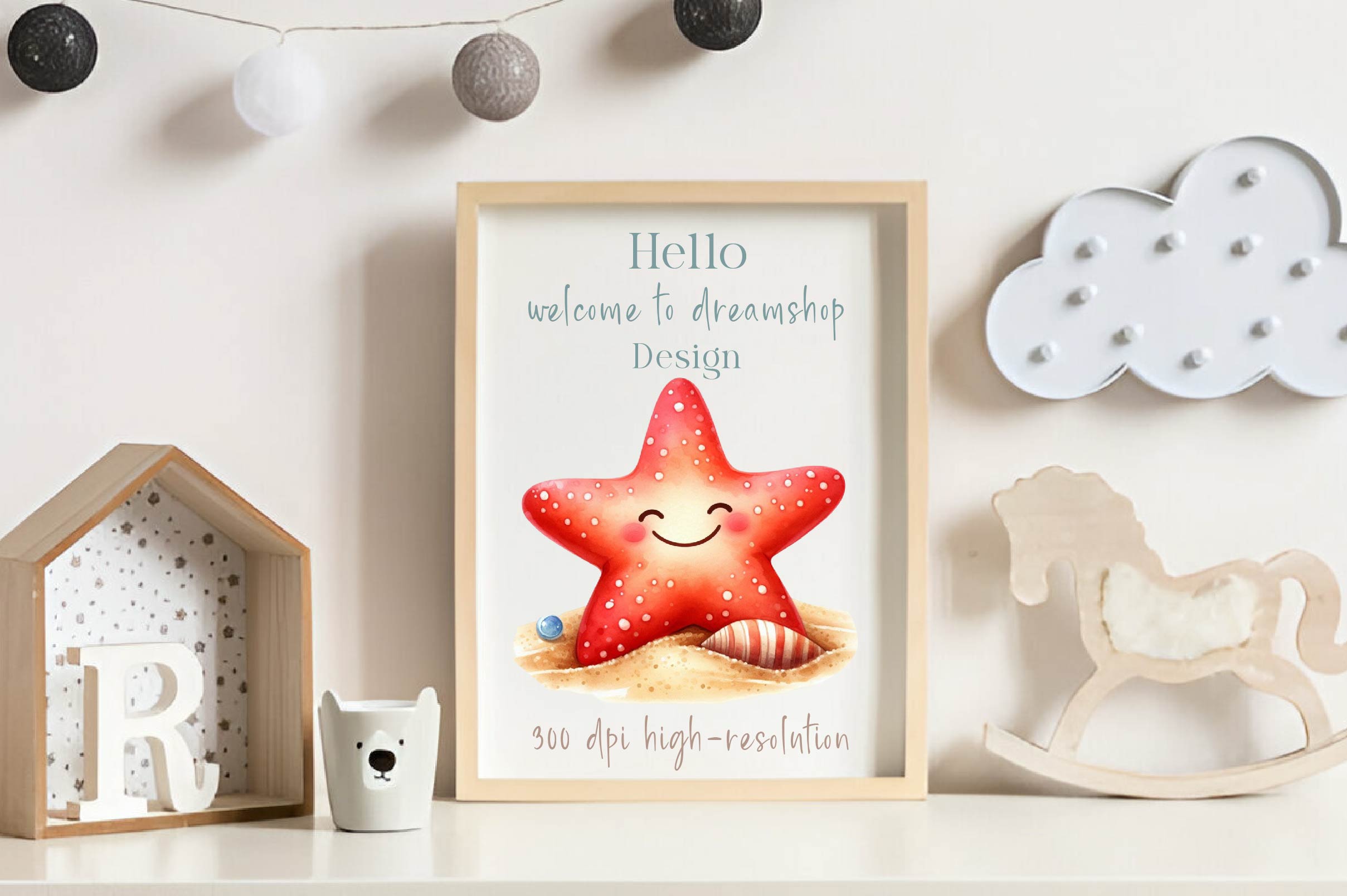 Smiling Starfish Beach Clipart Bundle - CraftNest - Digital Crafting and Art