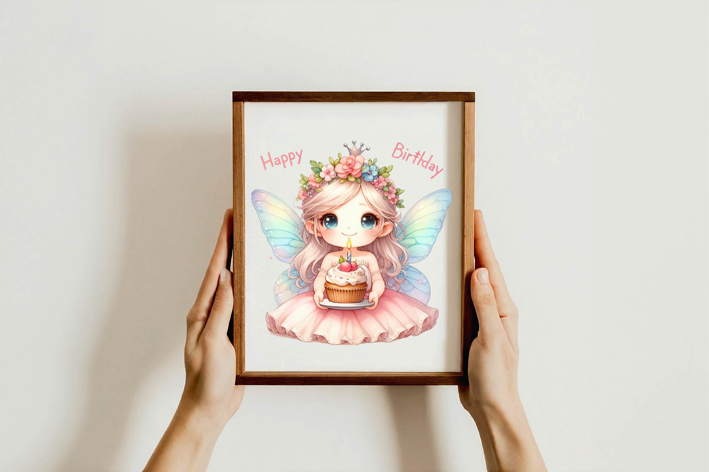 Cute Fairy Happy Birthday Clipart Bundle - CraftNest - Digital Crafting and Art