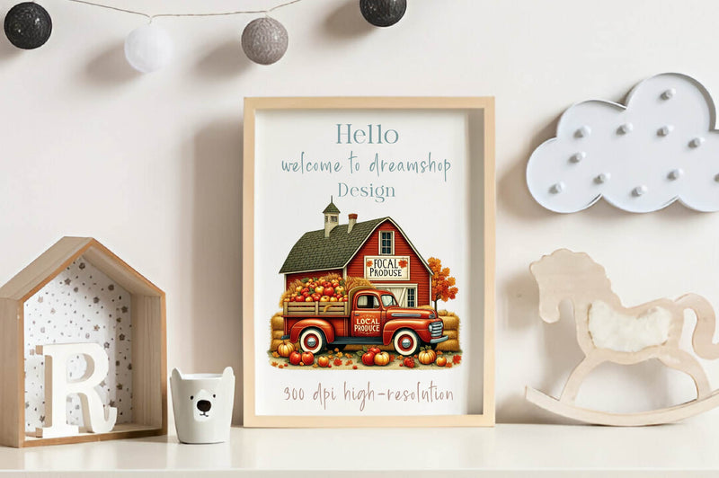 Vintage Autumn House Clipart Bundle - CraftNest - Digital Crafting and Art