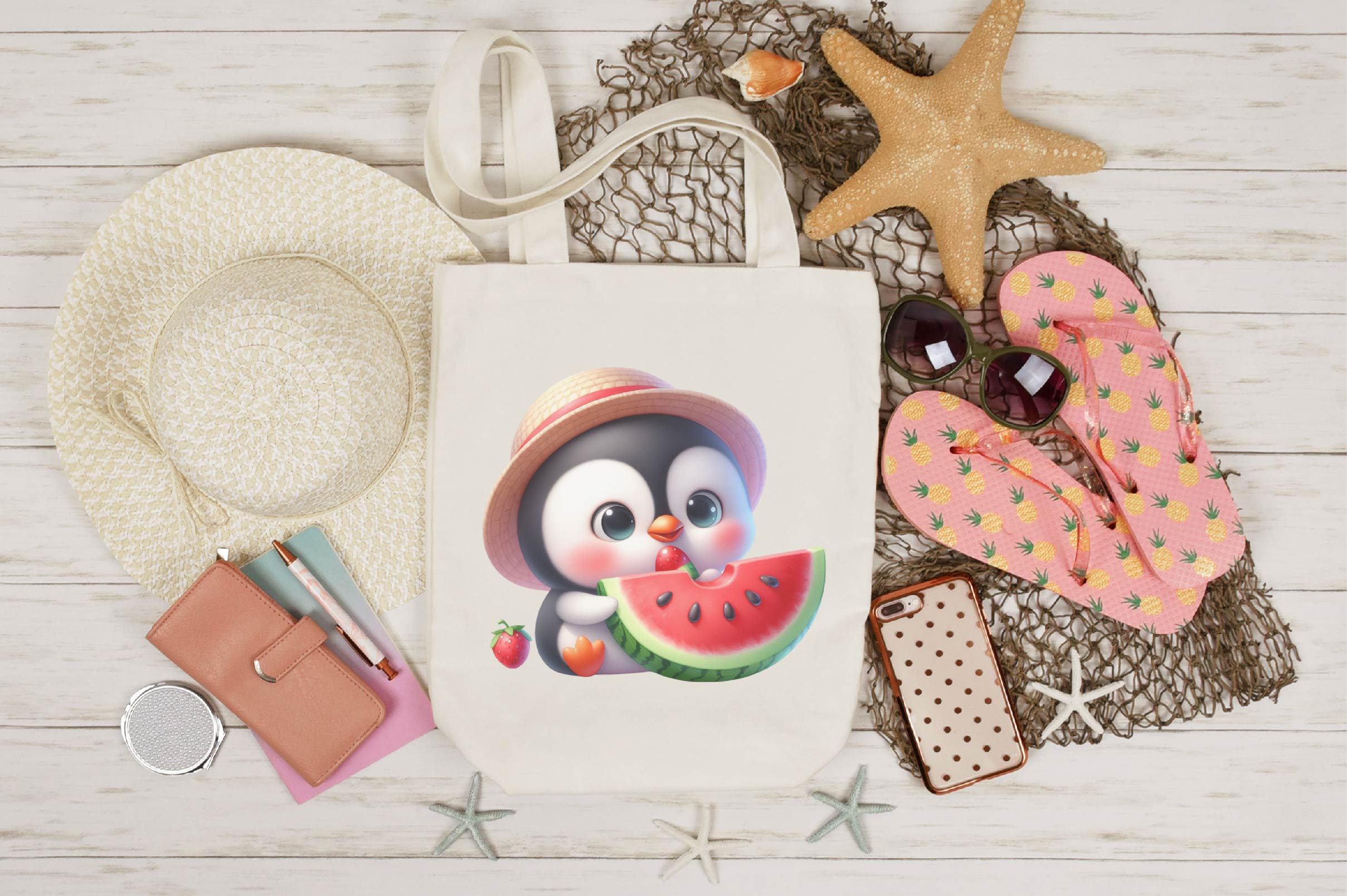 Summer Animals Enjoy Watermelon Clipart Bundle - CraftNest - Digital Crafting and Art