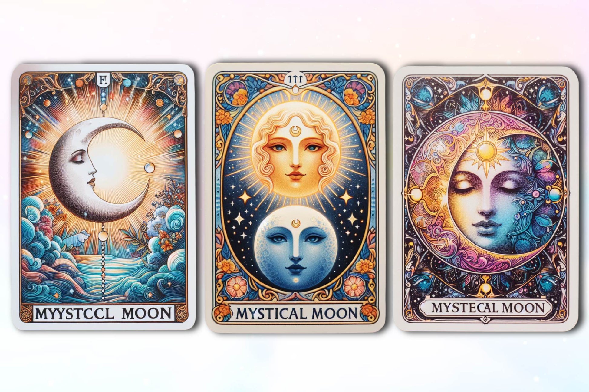 Mystical Moon Tarot Card Clipart Bundle - CraftNest - Digital Crafting and Art