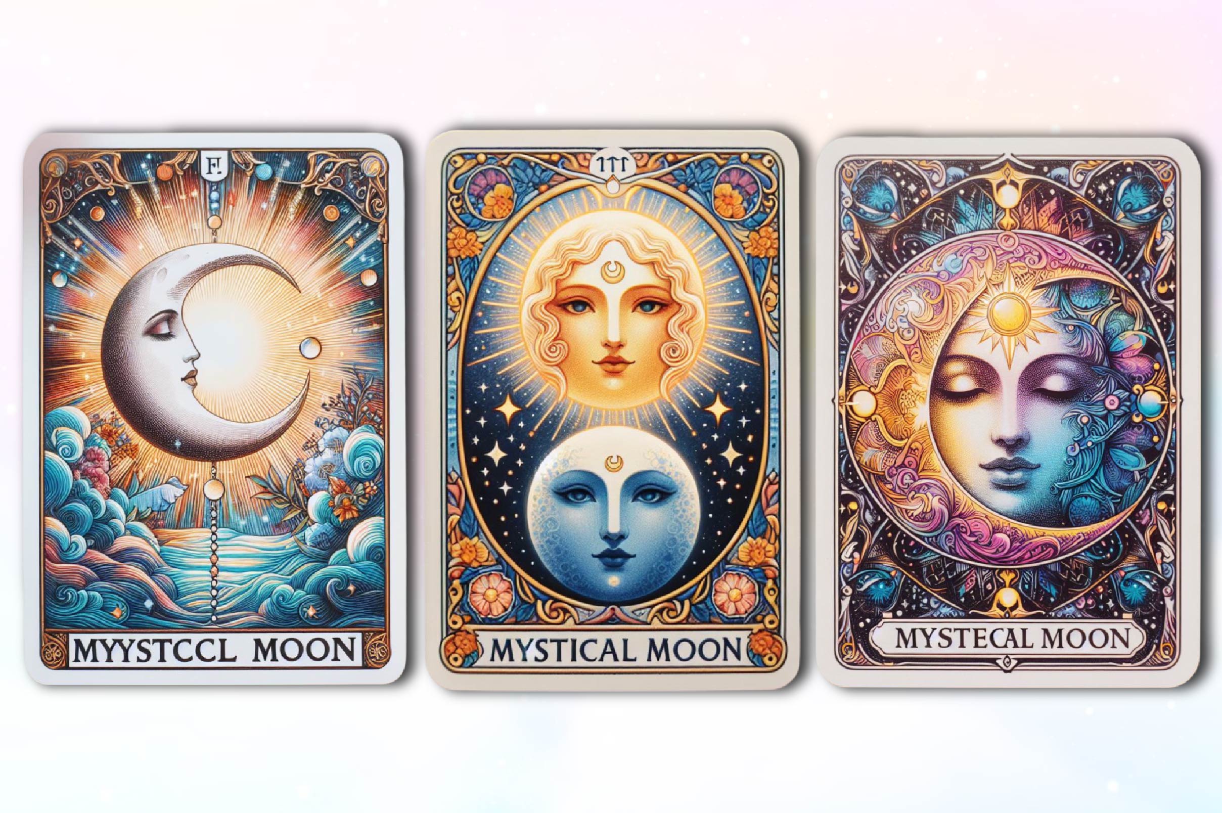 Mystical Moon Tarot Card Clipart Bundle - CraftNest - Digital Crafting and Art