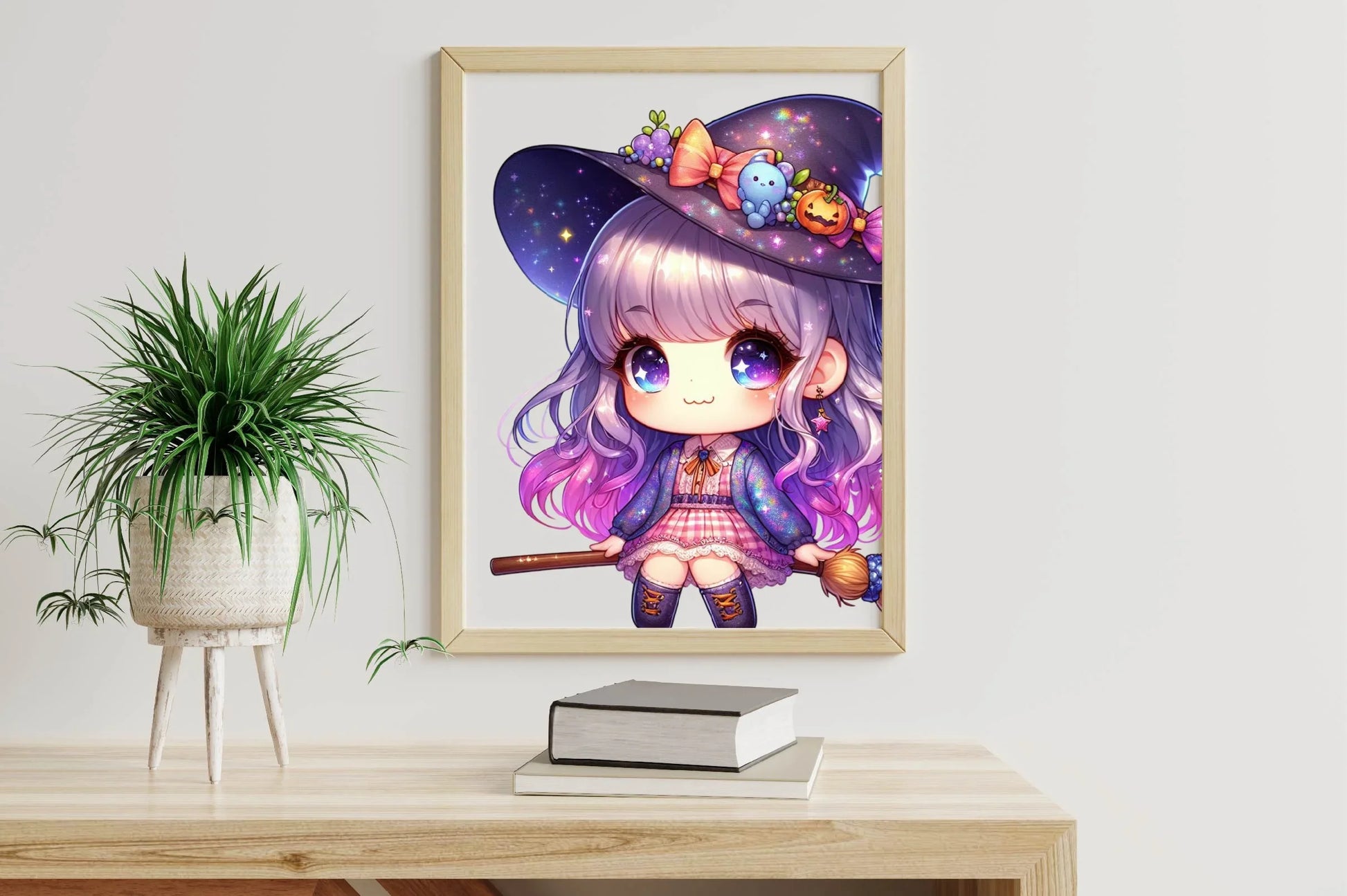 Cute Kawaii Chibi Witch Clipart Bundle - CraftNest - Digital Crafting and Art