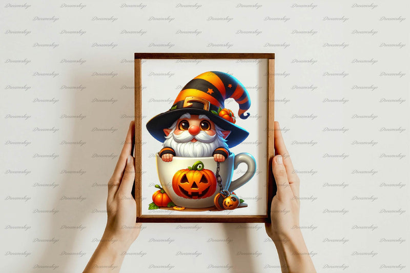 Halloween Cocoa Gnome Clipart Bundle - CraftNest - Digital Crafting and Art