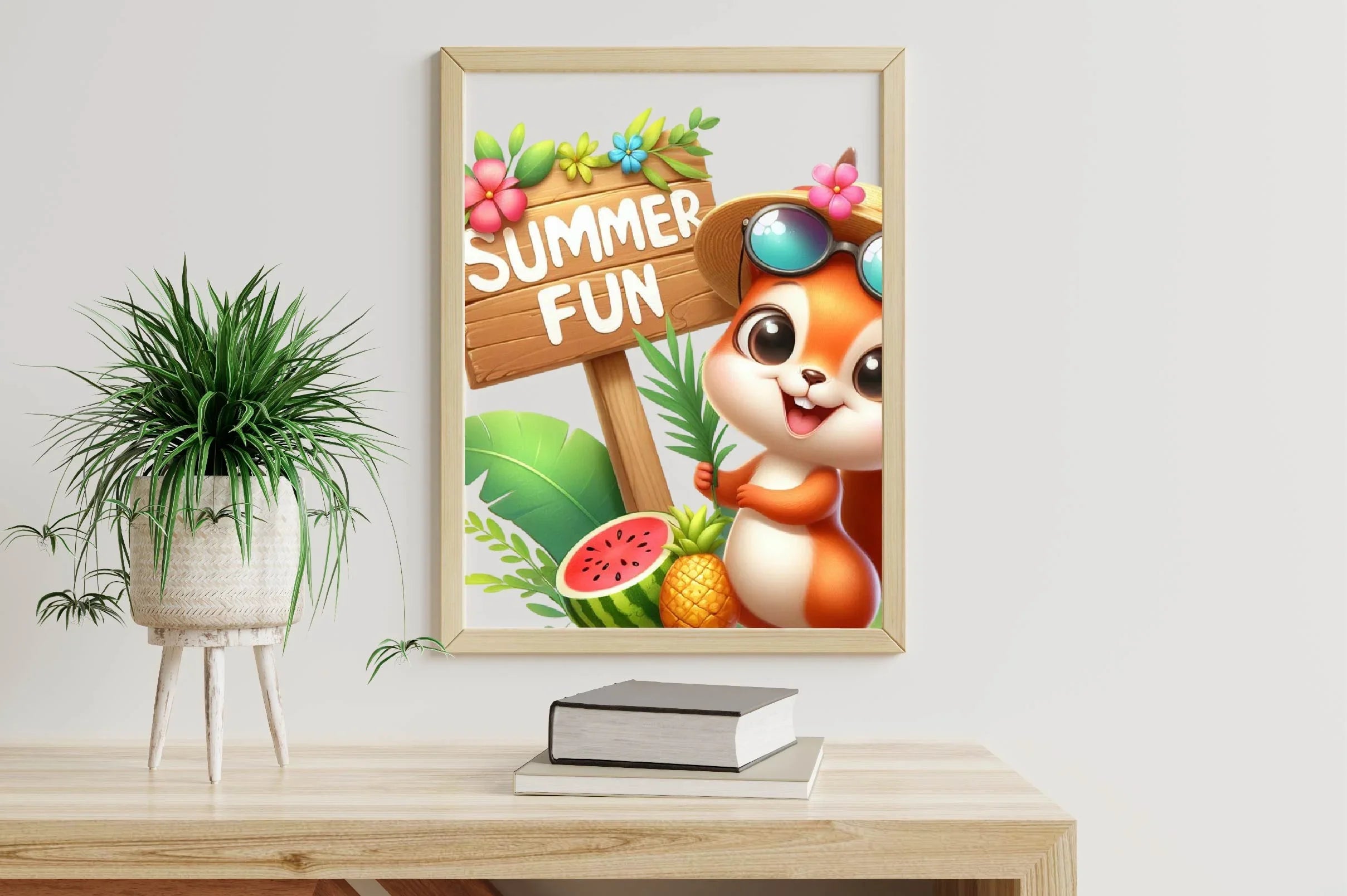 Summer Squirrel Clipart Bundle - CraftNest - Digital Crafting and Art
