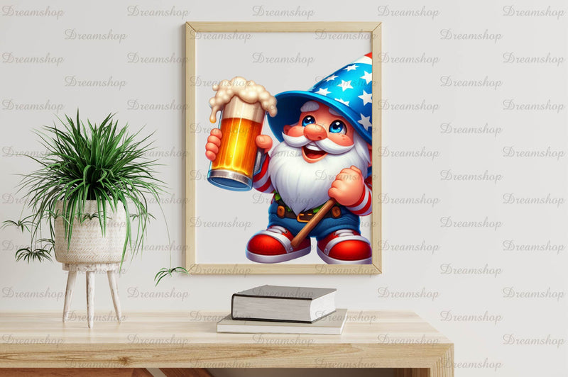 4th Of July Funny Gnome Clipart Bundle - CraftNest - Digital Crafting and Art