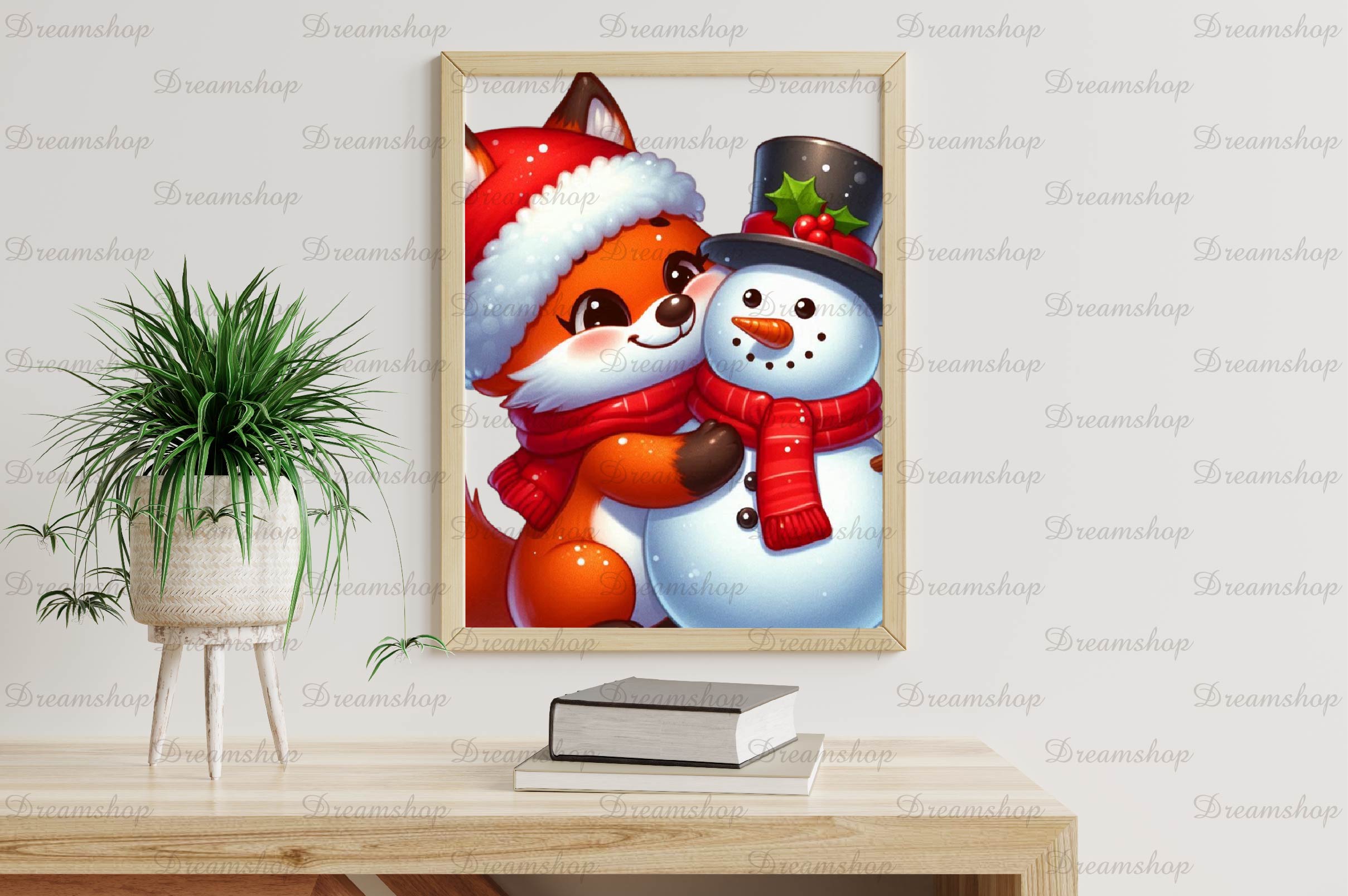 Christmas Cute Fox Clipart Bundle - CraftNest - Digital Crafting and Art