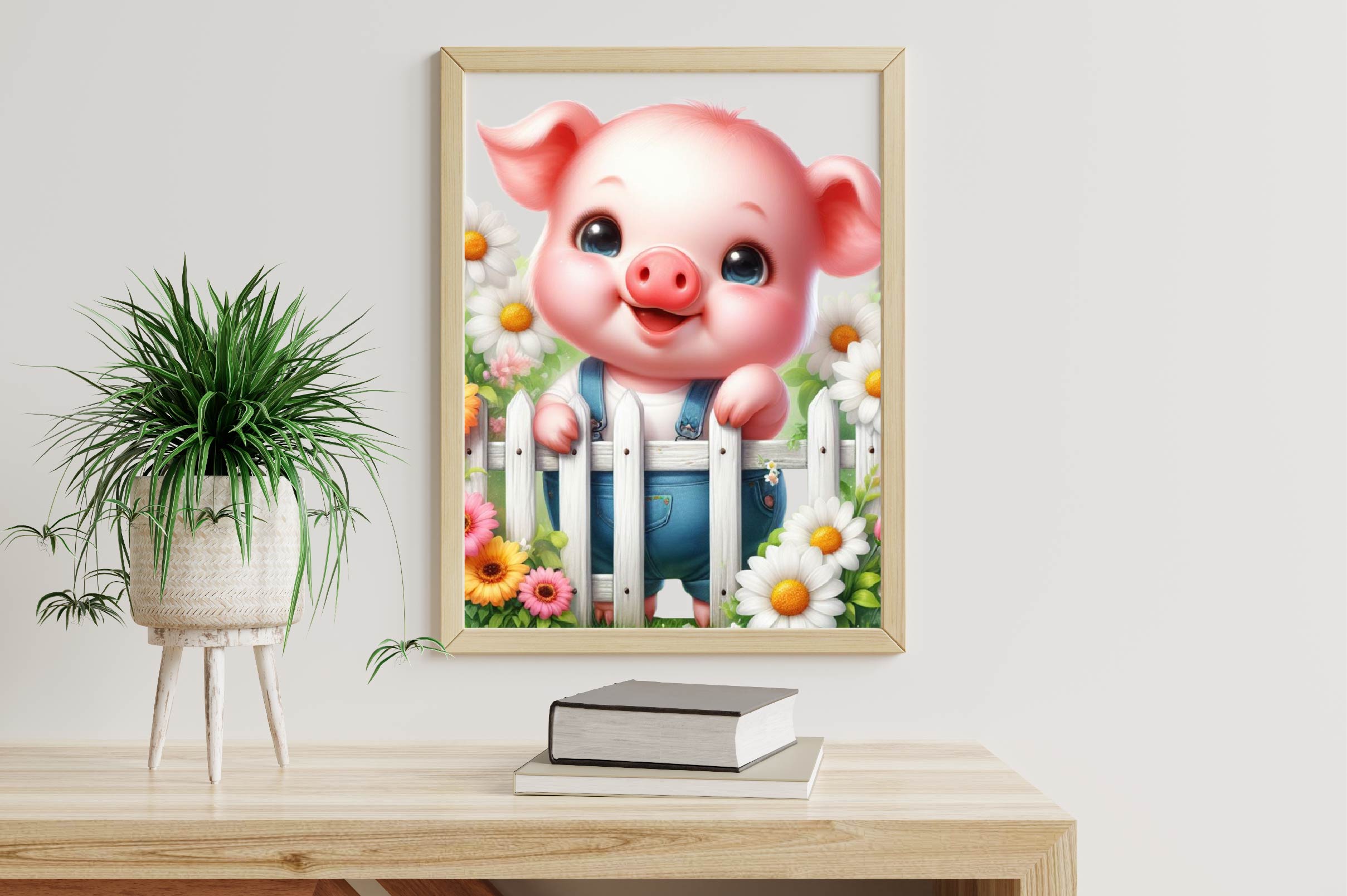 Spring Pig Clipart Bundle - CraftNest - Digital Crafting and Art
