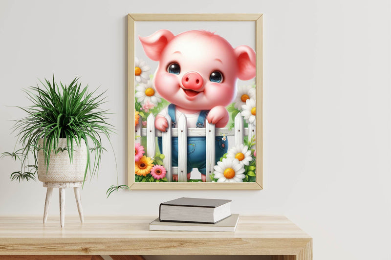 Spring Pig Clipart Bundle - CraftNest - Digital Crafting and Art
