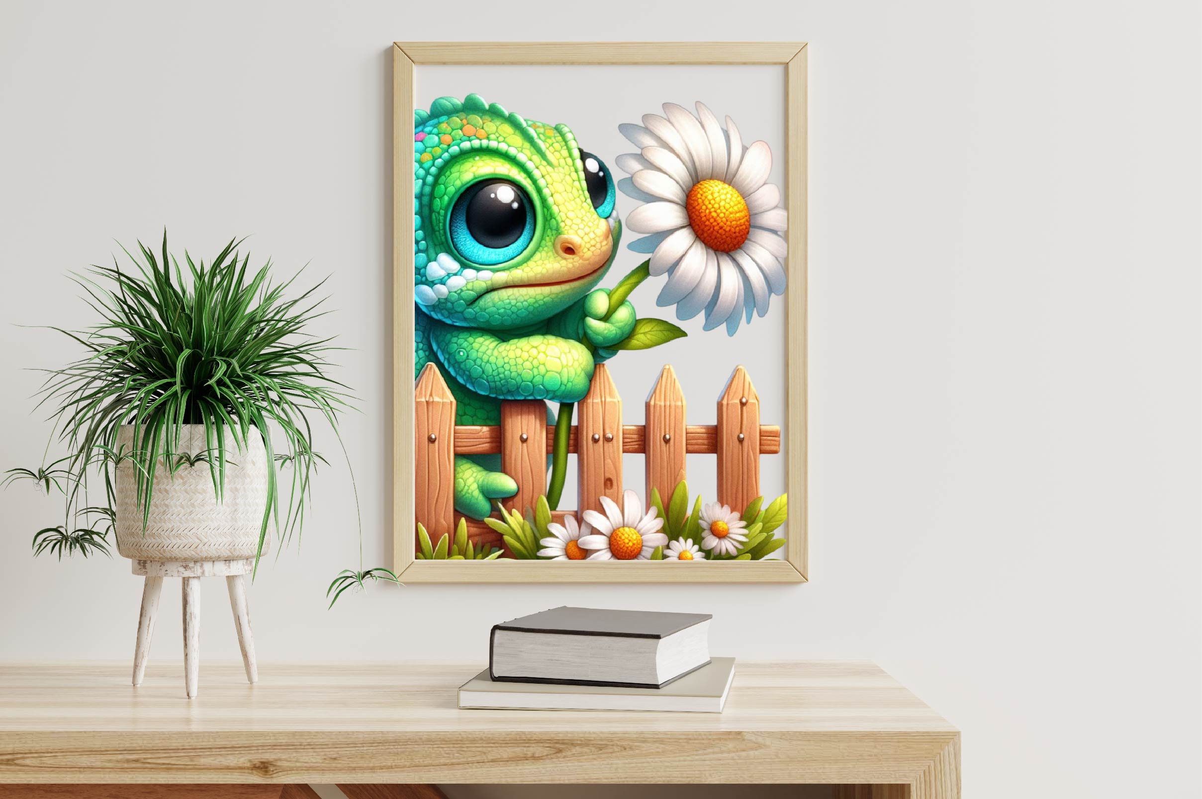 Cute Chameleon Clipart Bundle - CraftNest - Digital Crafting and Art