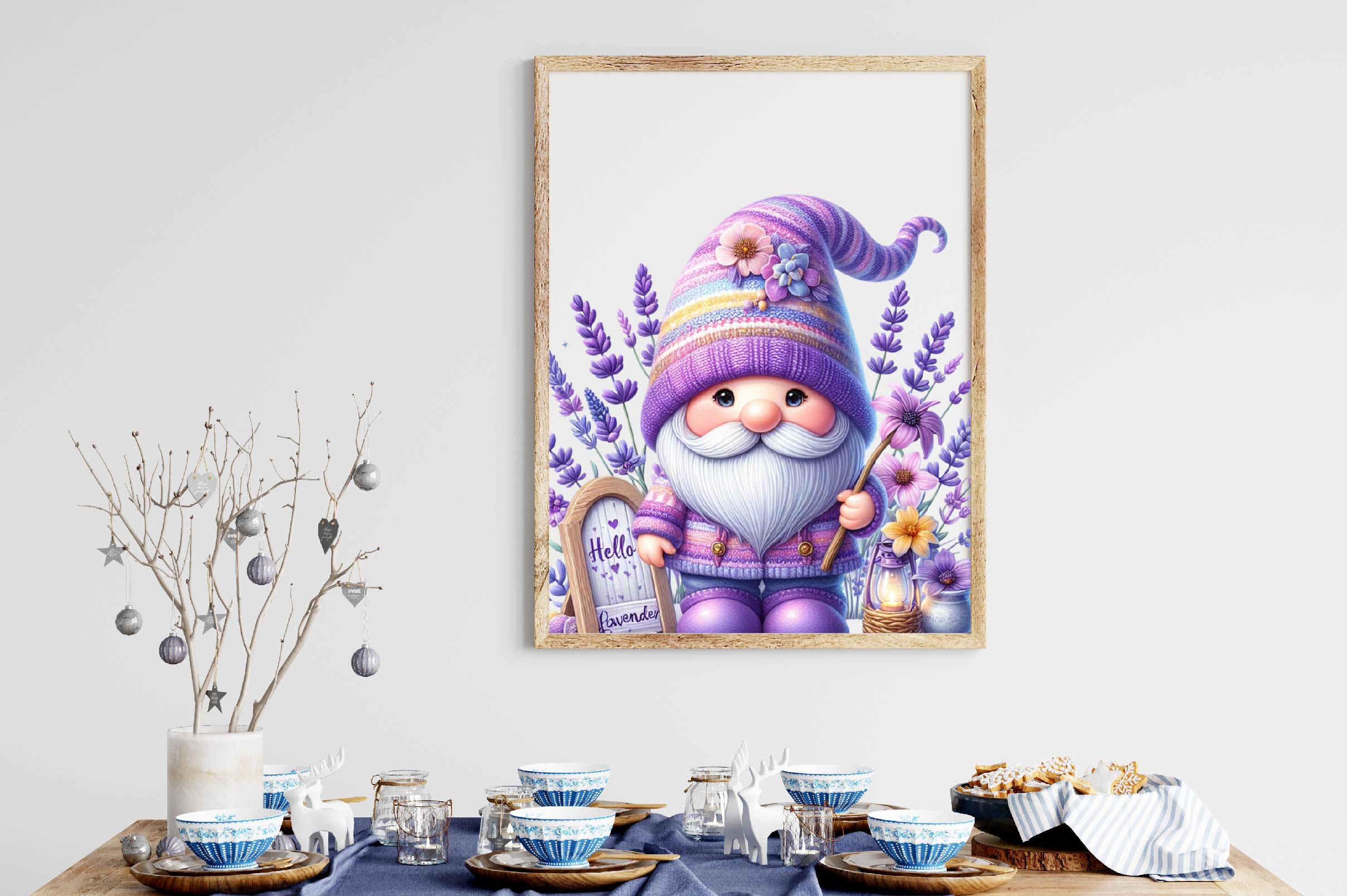 Lavender Gnomes Clipart Bundle - CraftNest - Digital Crafting and Art