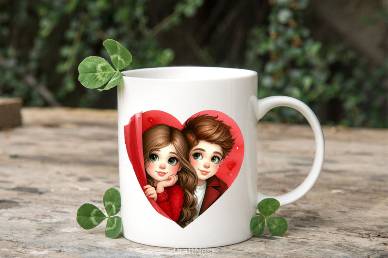 Valentine Peeking Clipart Bundle - CraftNest - Digital Crafting and Art