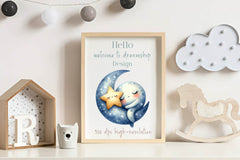 Sleepy Moon Clipart Bundle 1 - CraftNest - Digital Crafting and Art