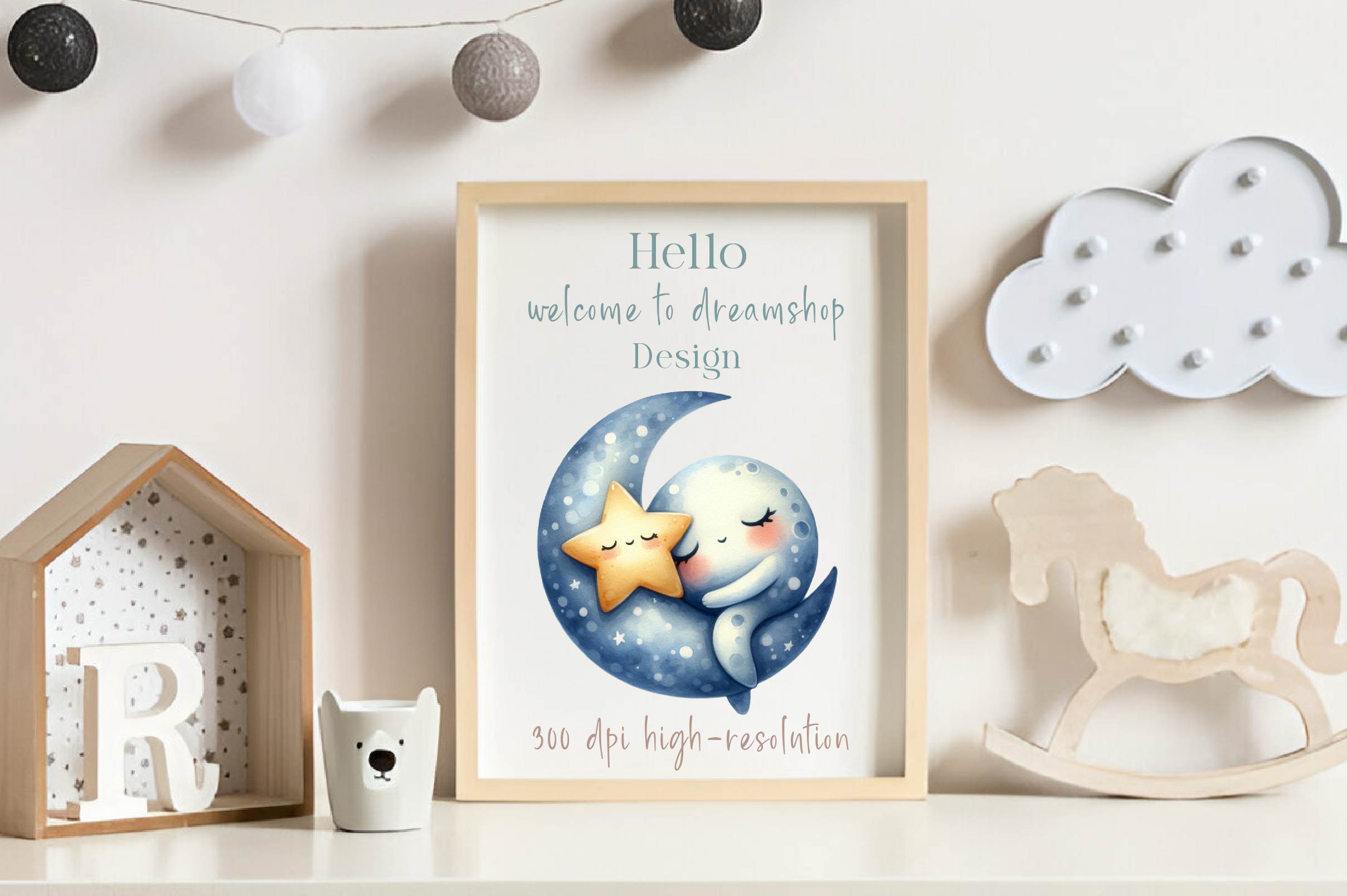 Sleepy Moon Clipart Bundle 1 - CraftNest - Digital Crafting and Art