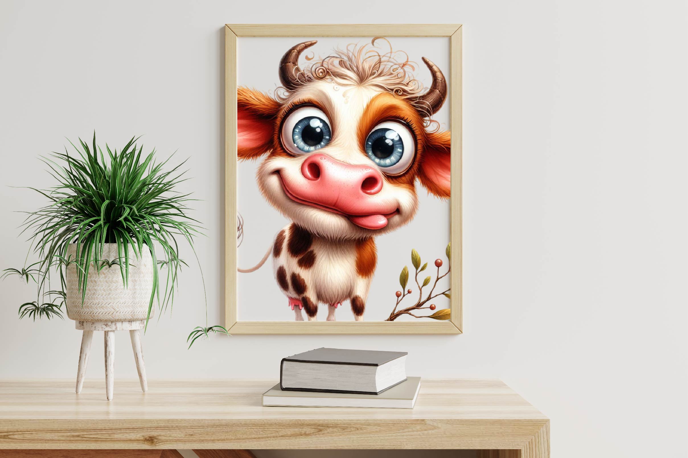 Cute Funny Cow Funny Cow Clipart Bundle - CraftNest - Digital Crafting and Art