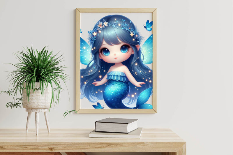 Cute Mermaid Fairy Clipart Bundle - CraftNest - Digital Crafting and Art