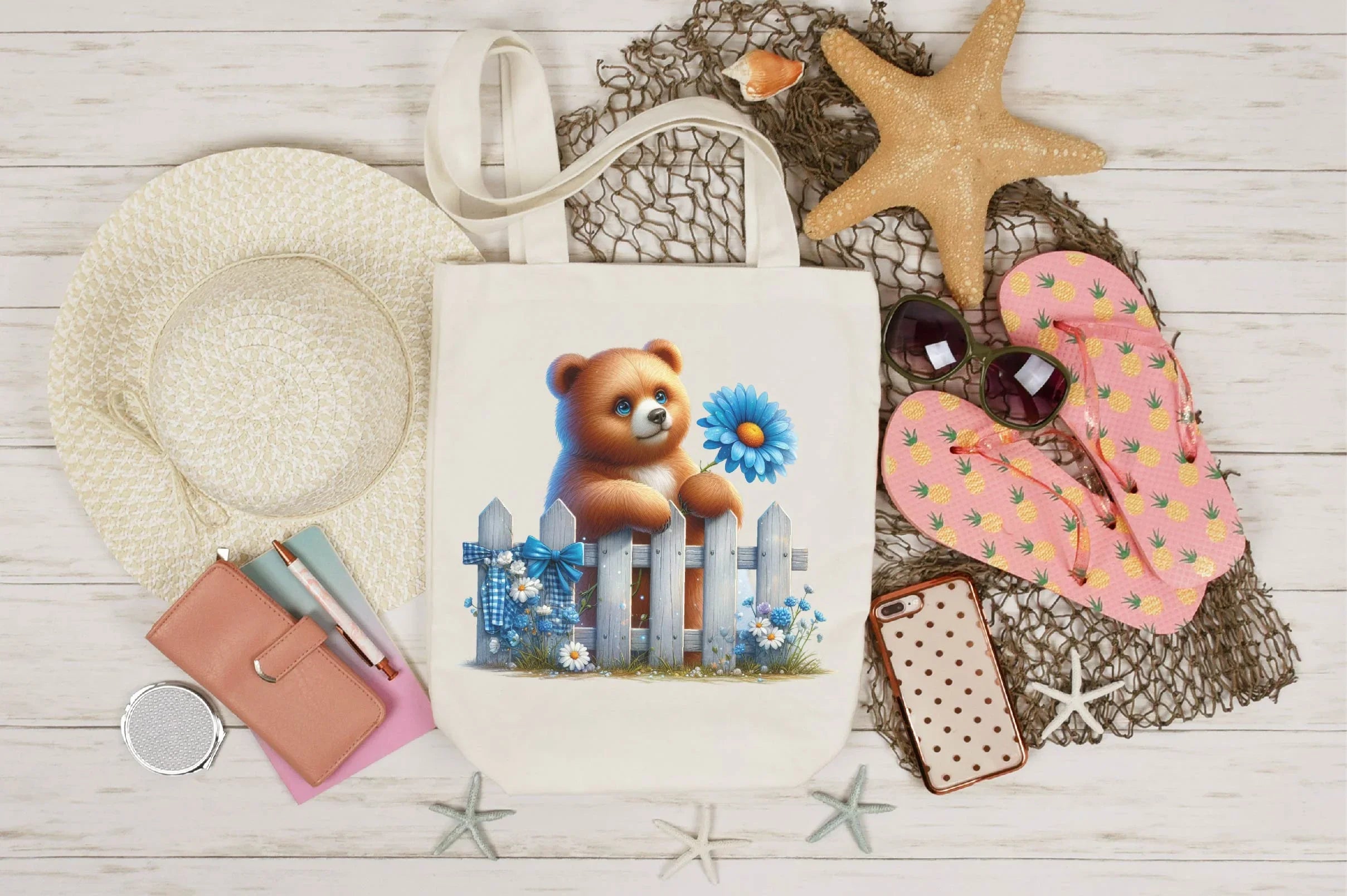 Spring Bear Clipart Bundle - CraftNest - Digital Crafting and Art