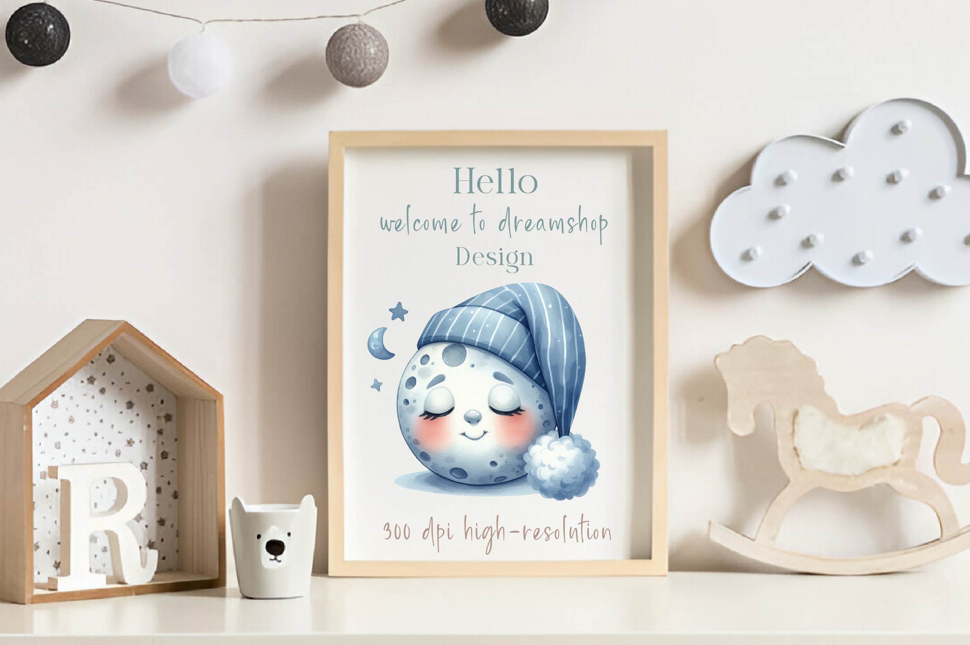 Sleepy Moon Clipart Bundle - CraftNest - Digital Crafting and Art